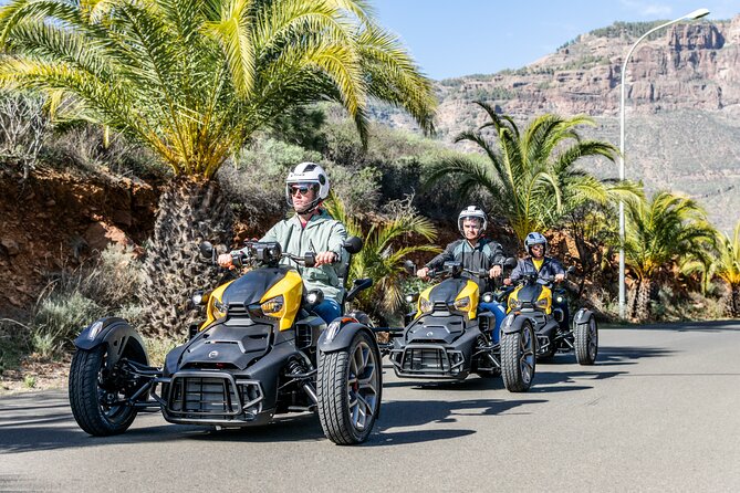 Can-am Ryker three wheels tricycle Mountain Tour (Maspalomas) - Fataga Stop: Old Streets, Mountain Views, and a Slow 20 Minutes