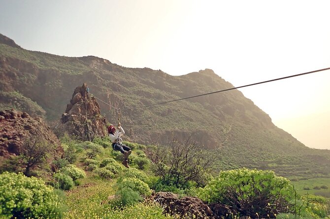 Climbing + Zipline + Via Ferrata + Cave. Adventure route in Gran Canaria - Rock climbing, via ferrata, cave, and zipline: what the half day really feels like