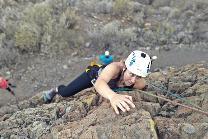 Climbing + Zipline + Via Ferrata + Cave. Adventure route in Gran Canaria - Via ferrata: the safest way to use technique on rock
