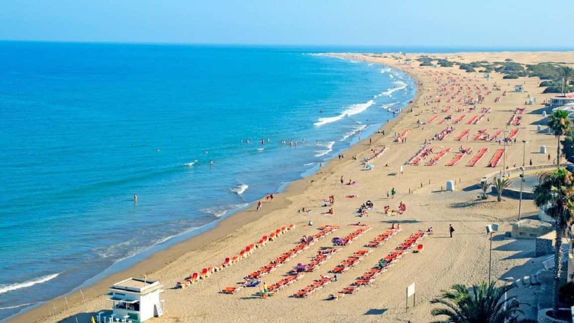 e-Scooter Step Kickstart Guided Tour: Sightseeing Maspalomas - The 2-hour complete tour: plant-filled bike lines, Faro de Maspalomas, and Oasis