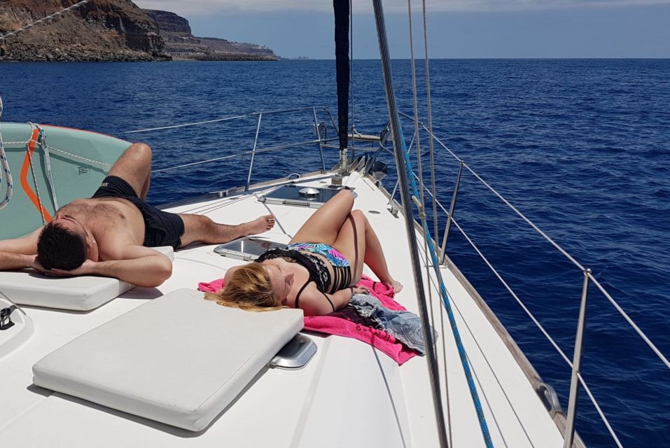 From Puerto de Mogán: Sailboat Trip with Food and Drinks - Snorkeling on the South Coast: where you might swim