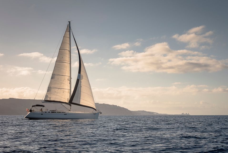 From Puerto de Mogán: Sailboat Trip with Food and Drinks - Steer if you want: what sailing feels like on a tiny crew boat