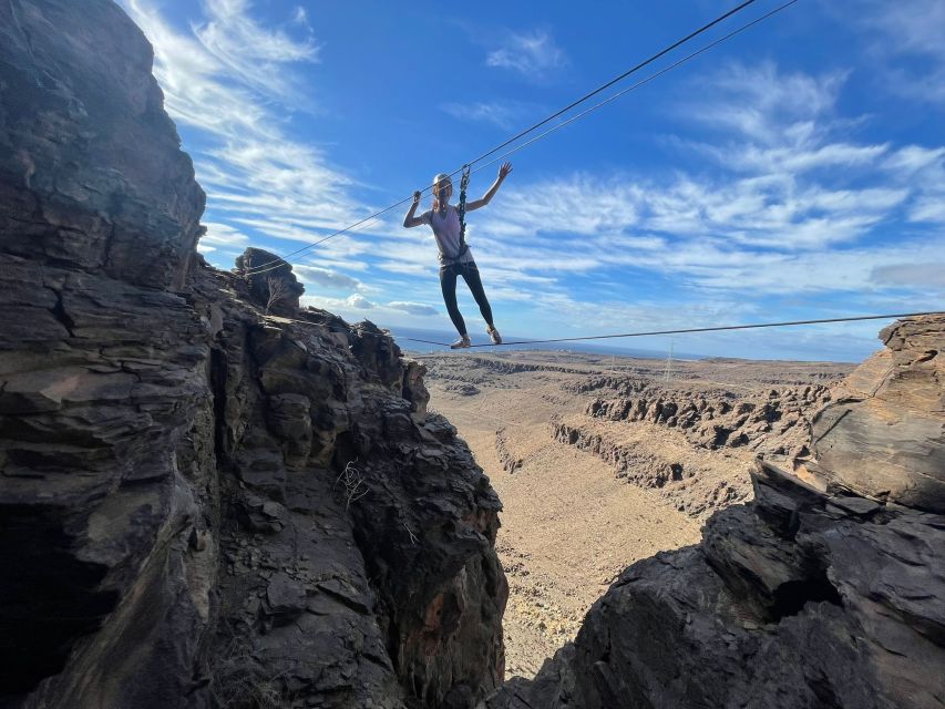 Gran Canaria: Cliff Climbing Via Ferrata Trip by Maspalomas - The Climb Itself: Iron Steps, Cave Moments, and Big Exposure