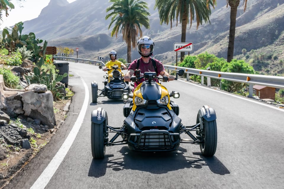 Maspalomas: Ryker Moto Tour to Fataga (Mountain buggy) - Getting started at the office/garage: fast confidence, real safety