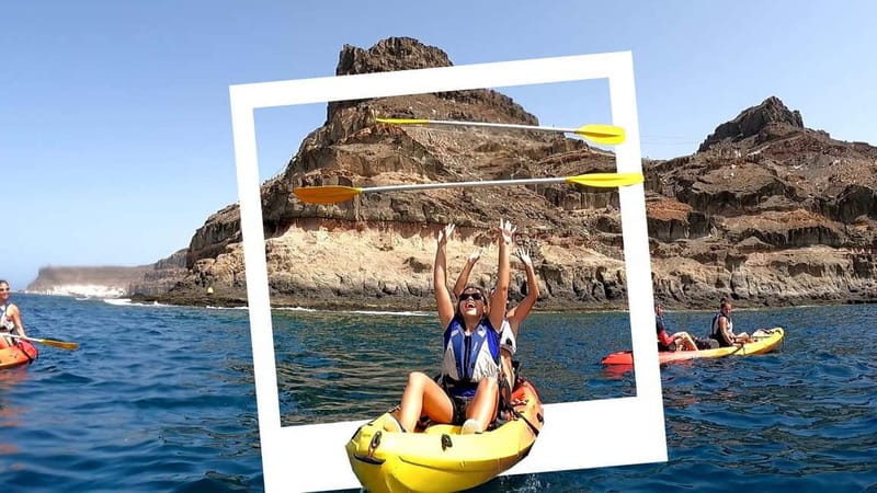 Puerto Mogán: Guided Adventure Kayak Tour in Caves & Snorkel - Where You Start at Taurito Beach and What Happens First