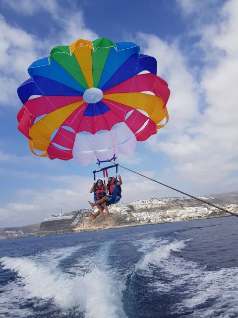 Puerto Rico de Gran Canaria : Parasailing - Choosing your line: 150 vs 300 meters and what that means for comfort